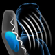 A vibrating sound board build into each suit produces both audible sound frequencies and lower frequencies that are instead felt throughout the body.